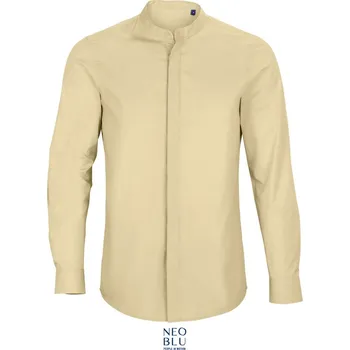 NEOBLU Košile Bart Men, popelínová, dlouhý rukáv COT24379212513-beige 3XL Béžová