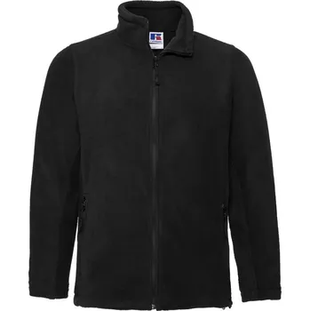 pracovní mikina Russell Mikina 870M na zip, fleecová COT10870M00205-black 2XL Černá