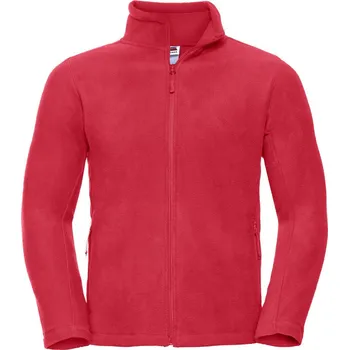 pracovní mikina Russell Mikina 870M na zip, fleecová COT10870M24814-classic red Červená 4XL