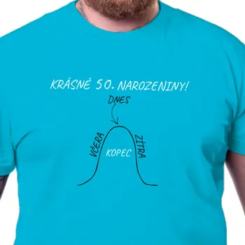 Pánské tričko Tričko K narozeninám | Tričko Po padesátce