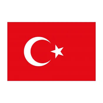 Člun Vlajka Turecka 30x20 cm WINDFLAG dvojitým obvodovým prošíváním, zesíleným plátnem a šňůrami nahoře i dole