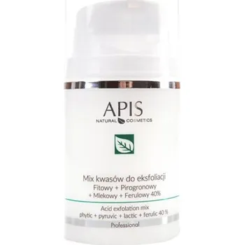 Pleťový krém ACTIVESHOP APIS Směs kyselin 40 %, fytová + prog. + mléčné + ferul. 50ml