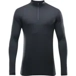 Pánské funkční triko Devold BREEZE MAN HALF ZIP NECK L Černá