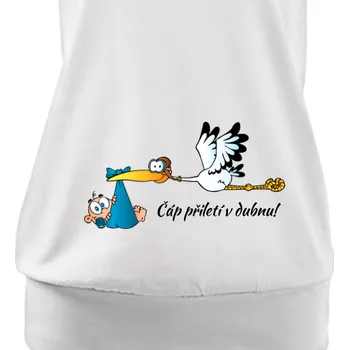 Tričko Pro těhotné | Tričko pro těhotné Čáp