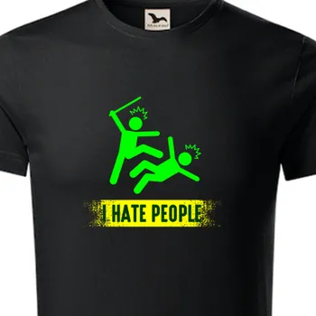 Pánské tričko Organická trička Pro teenagery | Organické triko I hate people