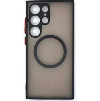 MagSafe silikonový kryt pro Samsung Galaxy S24 Ultra - Černý