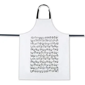 Kuchyňská zástěra VIENNA WORLD Kuchyňská zástěra PARTITURA bílá