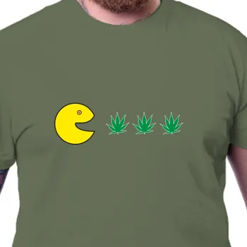 Pánské tričko Tričko Geek | Pánské tričko Pac man likes to smile