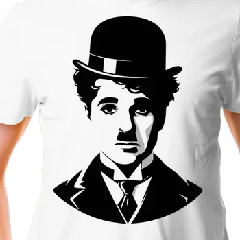 Pánské tričko Tričko Filmy a seriály | Triko s Charlie Chaplinem