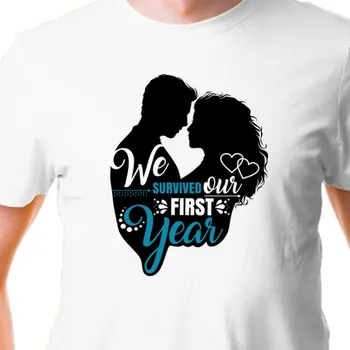 Pánské tričko Tričko Výročí svatby | Pánské triko We survived