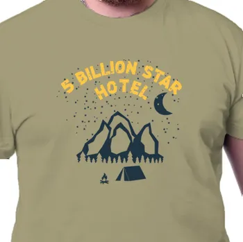 Tričko Cestování | Tričko 5 billion star hotel