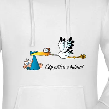 Pánská mikina Mikina Pro těhotné | Mikina pro těhotné Čáp