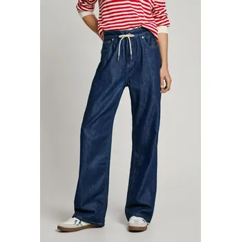 Dámské džíny Pepe Jeans Dámské džíny STRAIGHT JEANS UHW CORD Barva: denim (odpovídá obrázku), Velikost: W26 L32