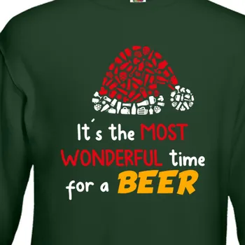 Pánská mikina Mikina Vánoce | Vánoční mikina Beer