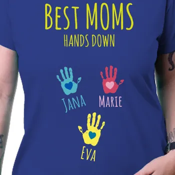 Dámské tričko Tričko Pro maminky | Tričko Best moms hands down