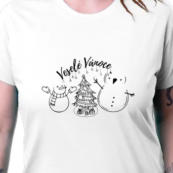 Dámské tričko Tričko Vánoce | Dámské triko Shěhulák