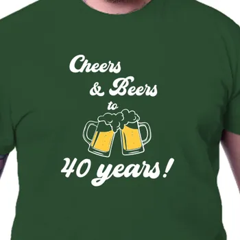 Pánské tričko Tričko K narozeninám | Tričko Cheers & Beers