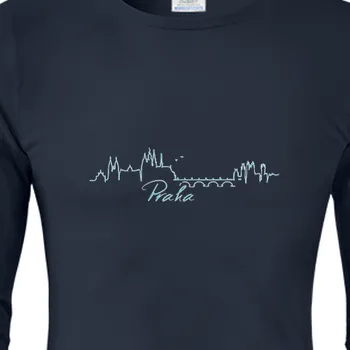 Pánské tričko Triko s dlouhým rukávem Cestování | Tričko s dlouhým rukávem Praha