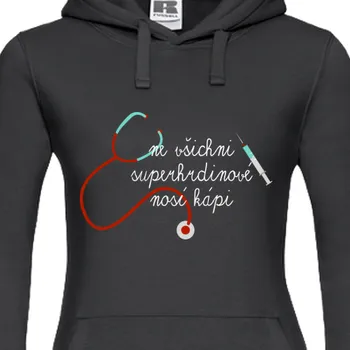 Dámská mikina Mikina Lékaři a záchranáři | Dámská mikina - Stetoskop