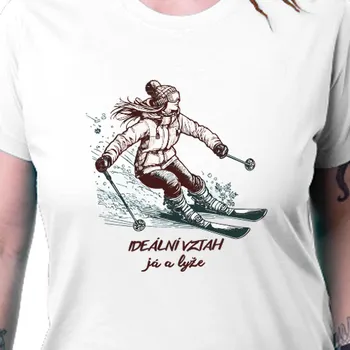 Dámské tričko Tričko Sport | Tričko Já a lyže