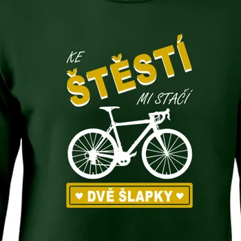 Pánská mikina Mikina Cyklisté | Vtipná mikina Dvě šlapky