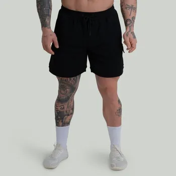 Pánské kraťasy GymBeam Šortky ZOA Black - STRIX Velikost: L, Barva: černá