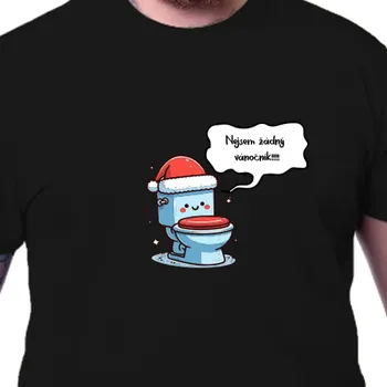 Tričko Vtipná | Vtipné pánské tričko s vánočníkem