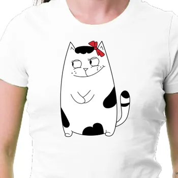 Dámské tričko Tričko Pro páry | Tričko pro zamilované Kočička
