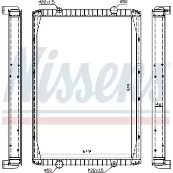 Motor automobilu NISSENS Chladič vody NIS 63847A + DOPRAVA ZDARMA!