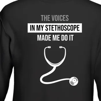 Pánská mikina Mikina Zdravotní sestry | Mikina Voices in my stethoscope