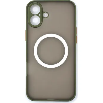 MagSafe silikonový kryt pro iPhone 16 - Zelený