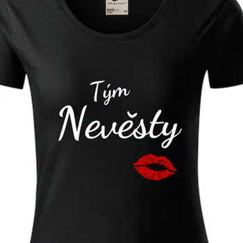 Dámské tričko Organická trička Rozlučka se svobodou | Organické tričko na rozlučku Tým nevěsty