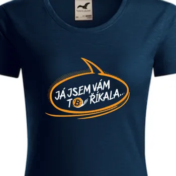 Dámské tričko Organická trička Geek | Dámské tričko Bitcoin