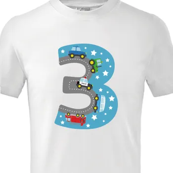 Pánské tričko Tričko K narozeninám | Narozeninové tričko 3. rok