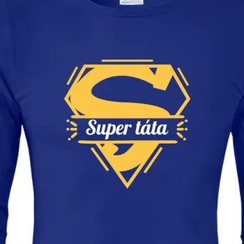 Pánské tričko Triko s dlouhým rukávem Rodinné sety | Tričko s dlouhým rukávem Super táta
