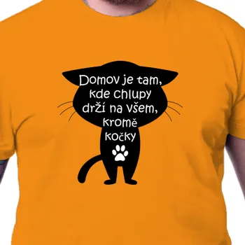 Pánské tričko Tričko Kočky | Tričko Domov s kočkou