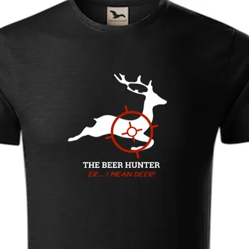 Pánské tričko Organická trička Myslivci | Vtipné organické tričko pro myslivce Deer