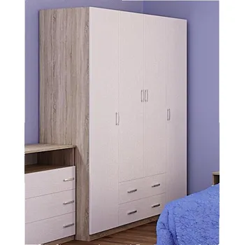 Šatní skříň Casarredo Šatní skříň 4D2S SANTOS sonoma/bílá