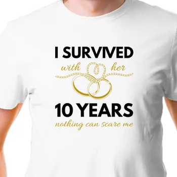 Pánské tričko Tričko Výročí svatby | Tričko 10. výročí svatby