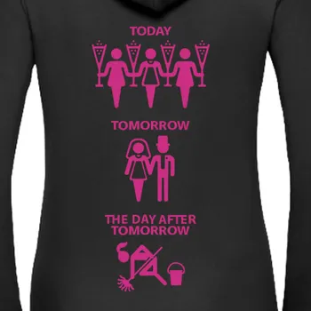 Dámská mikina Mikina Rozlučka se svobodou | Mikina na rozlučku Dnes - zítra - pozítří