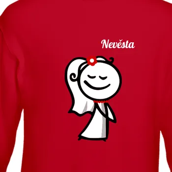 Pánská mikina Mikina Rozlučka se svobodou | Svatební mikina Nevěsta