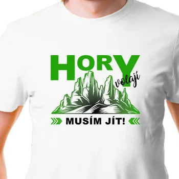 Pánské tričko Tričko Cestování | Tričko Hory volají