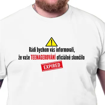 Pánské tričko Tričko K narozeninám | Tričko k 18. narozeninám