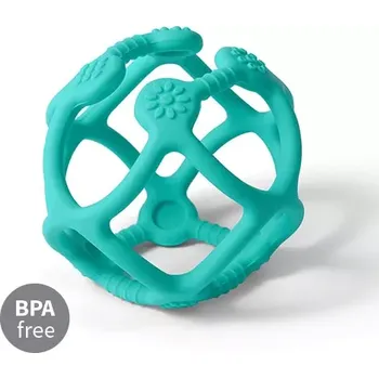 BABYONO Kousátko silikonové Ortho míček modrý 0m+ (489-05)