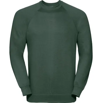 pracovní mikina Russell Mikina 762M, raglánová COT10762M54000-bottle gree XS Zelená lahvově