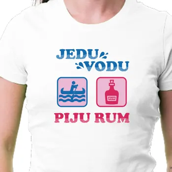 Dámské tričko Tričko Vodáci | Dámské tričko Jedu vodu