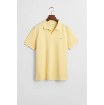 Dívčí košile POLOKOŠILE GANT SHIELD SS PIQUE DUSTY LIGHT YELLOW