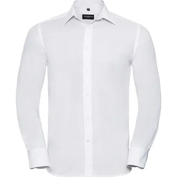 Pánská košile Russell Košile Oxford 922M, dlouhý rukáv COT11922M00105-white 2XL Bílá