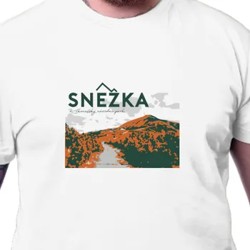 Pánské tričko Tričko Cestování | Triko Sněžka