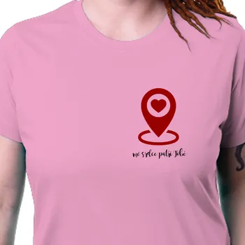 Dámské tričko Tričko Pro páry | Tričko Mé srdce patří tobě